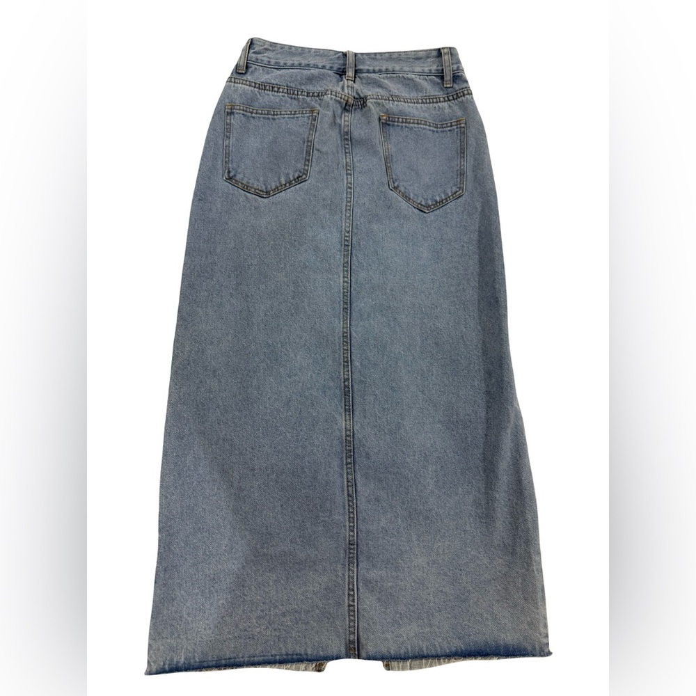 NWOT Denim Maxi Y2K vintage inspired skirt size small - Picture 4 of 6